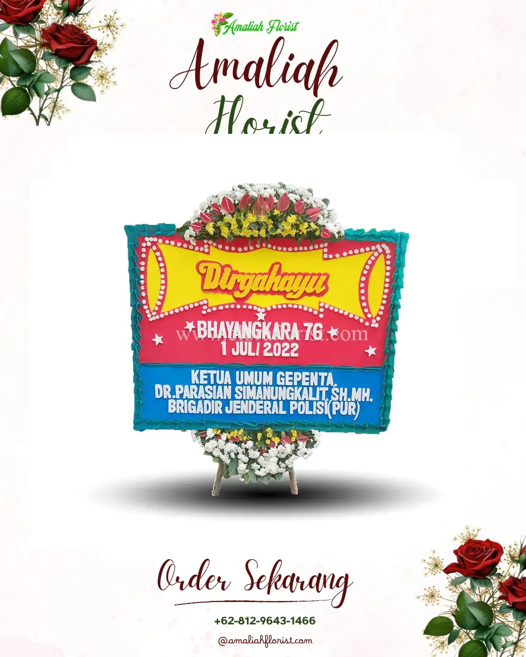 Papan Bunga HUT Ulang Tahun Lebakjabung